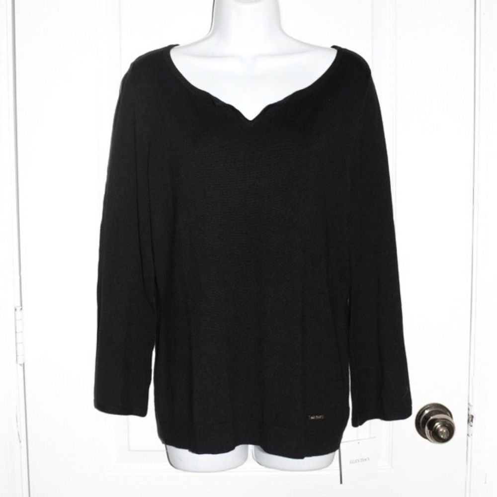 NWT Ellen Tracy Black Medium M Sweater Women's